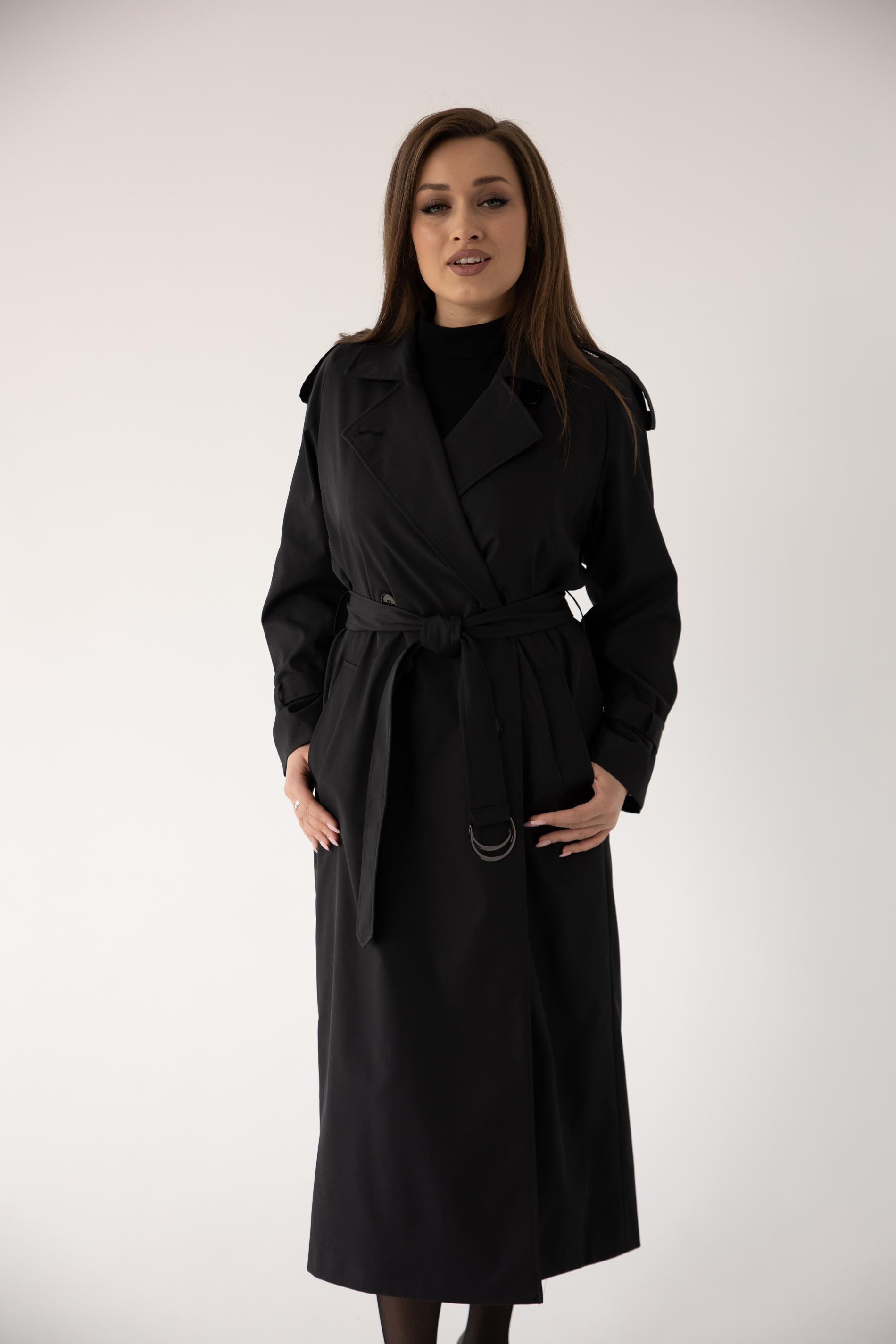 СТ. ЦЕНА 4800 руб//Плащ женский 1828 (черный)