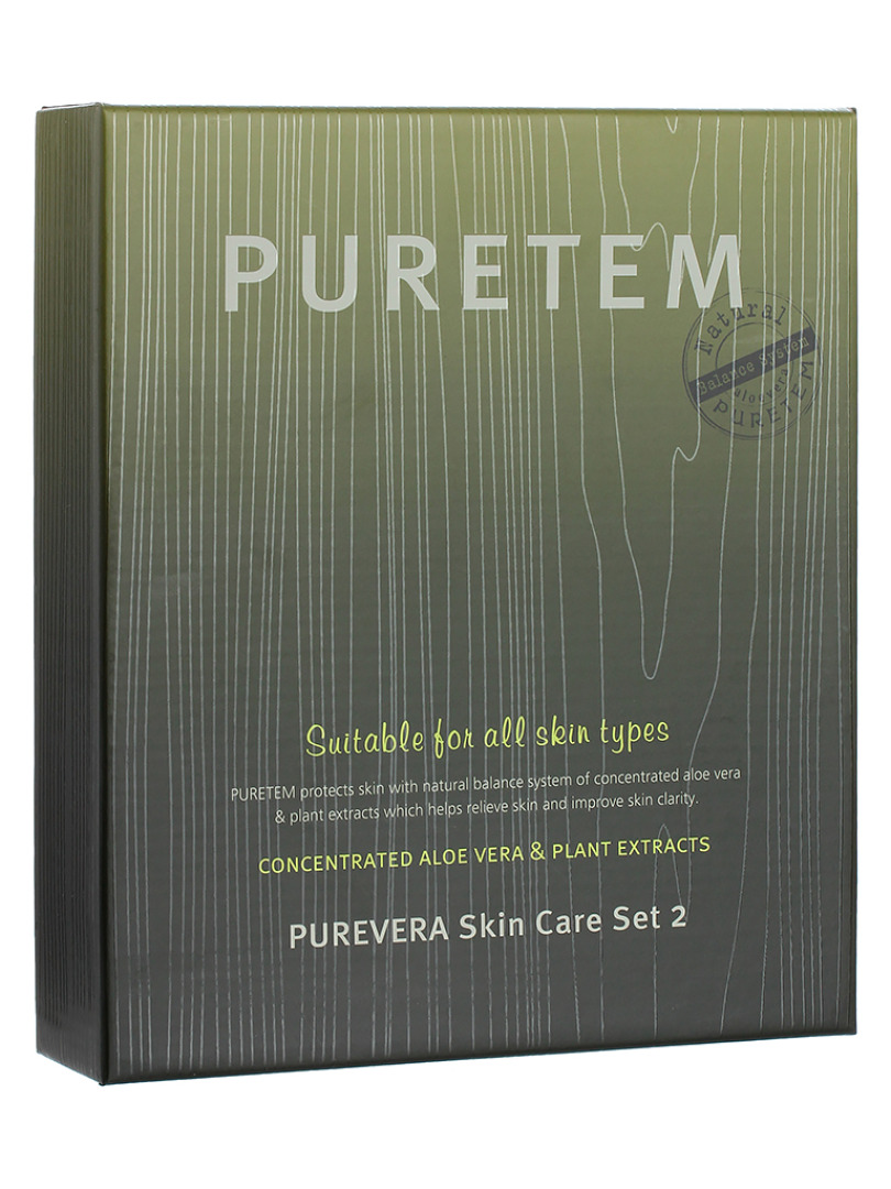 ВЛК Kwailnara Puretem Набор с экстрактом алоэ вера Puretem Purevera 2 Items Set