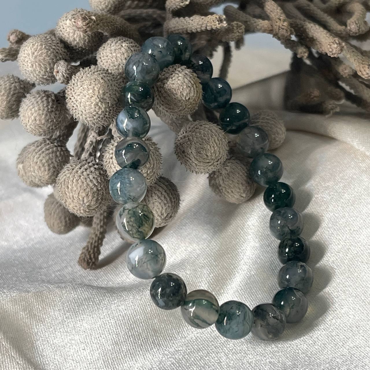 Радуга Самоцветов Браслет из мохового Агата