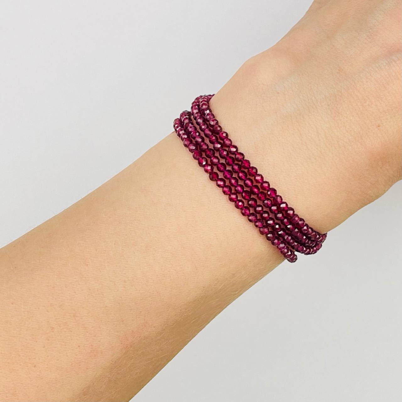 Радуга Самоцветов Украшение- трансформер (колье/браслет) из Граната