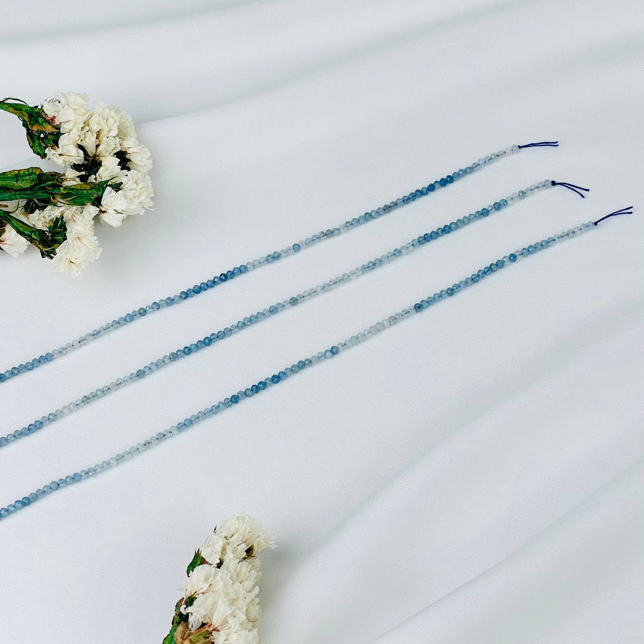 Радуга Самоцветов Бусины для украшений из Аквамарина