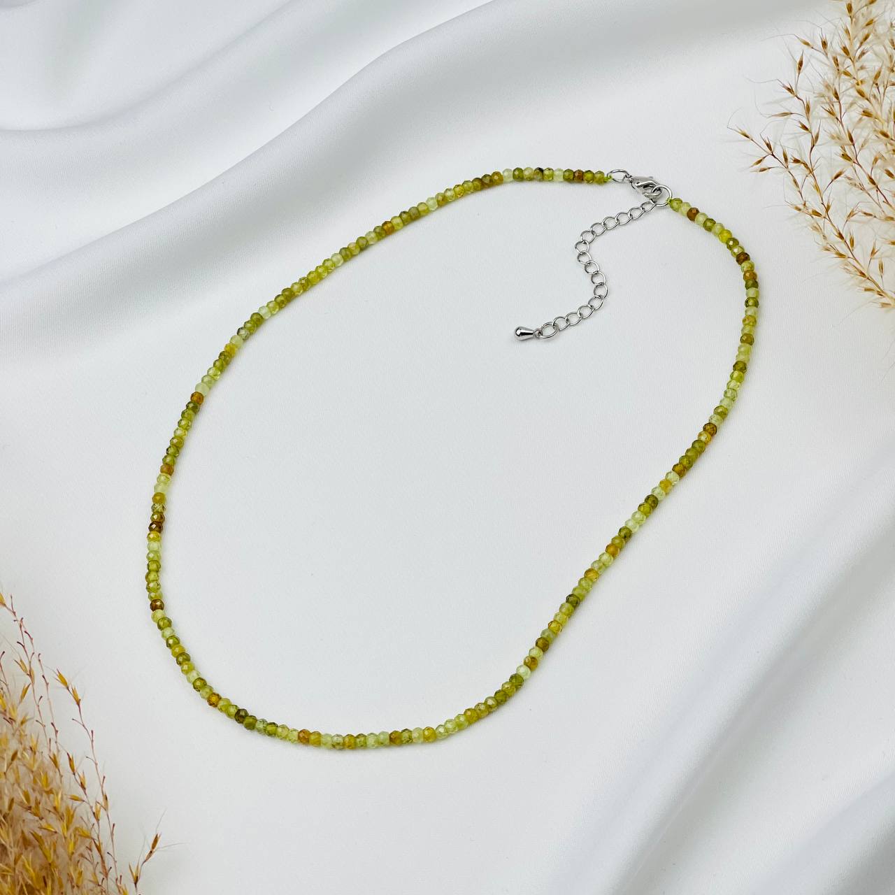 Радуга Самоцветов Колье из Граната (Гроссуляр)