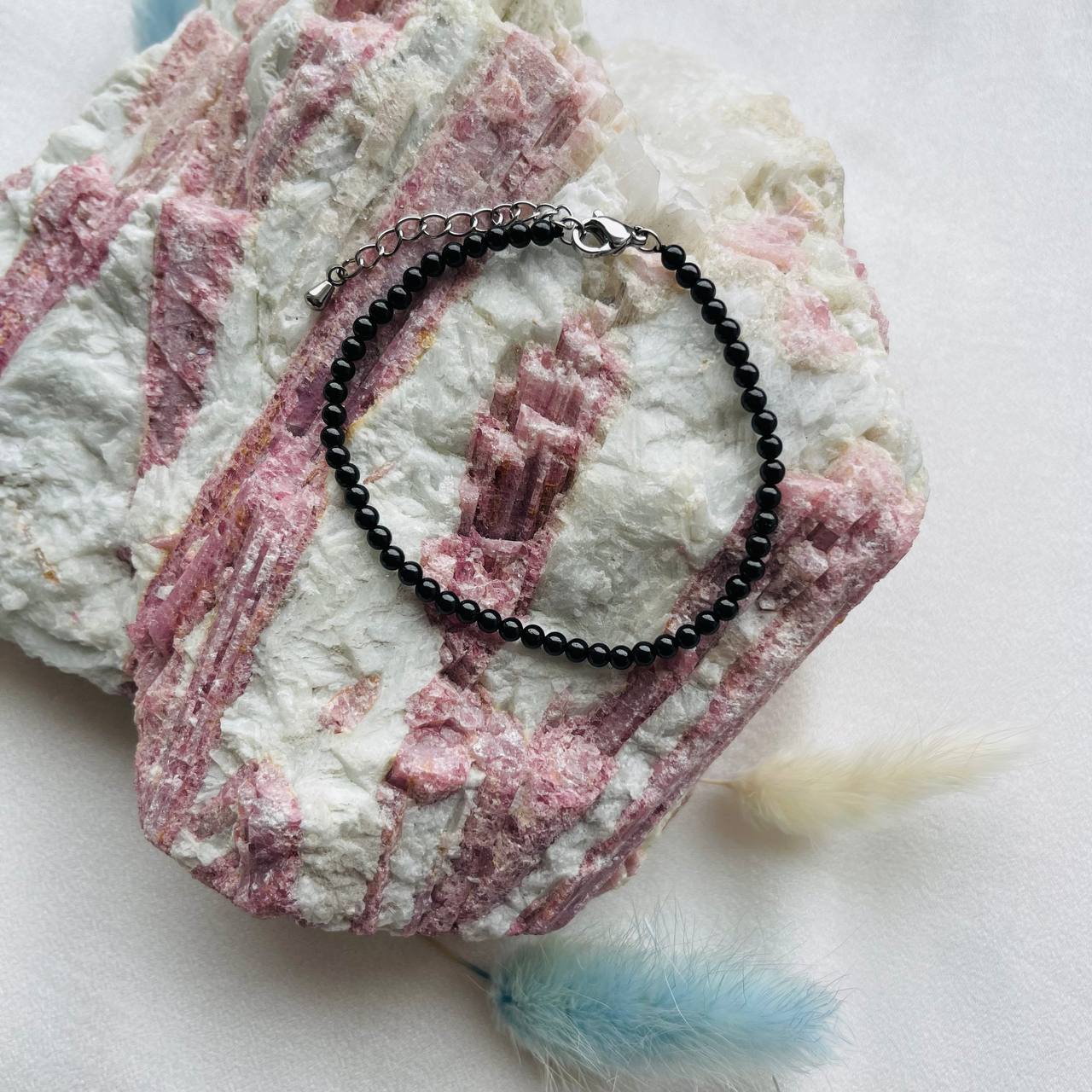 Радуга Самоцветов Браслет из черного Турмалина