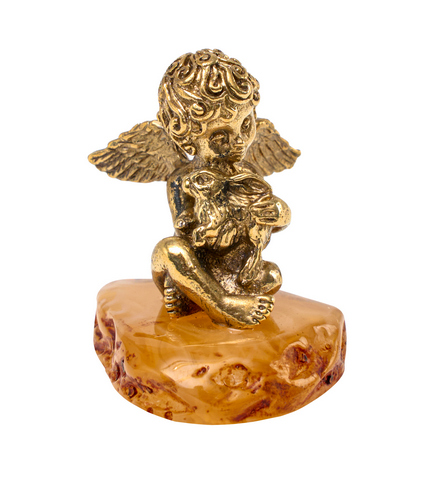 1187-1 Ангел с кроликом (пейзажная подставка)