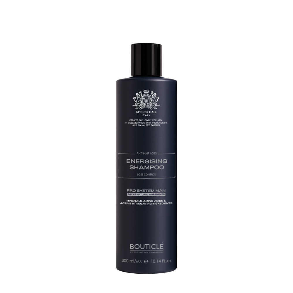 BOUTICLE Шампунь укрепляющий против выпадения волос с экстрактом мяты и сицилийского апельсина для мужчин / MAN 300 мл