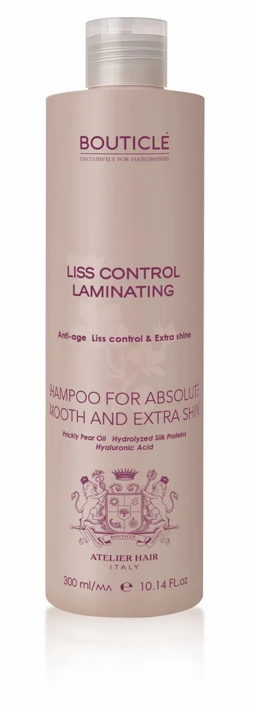 BOUTICLE Разглаживающий ламинирующий шампунь - Liss control laminating shampoo 300мл