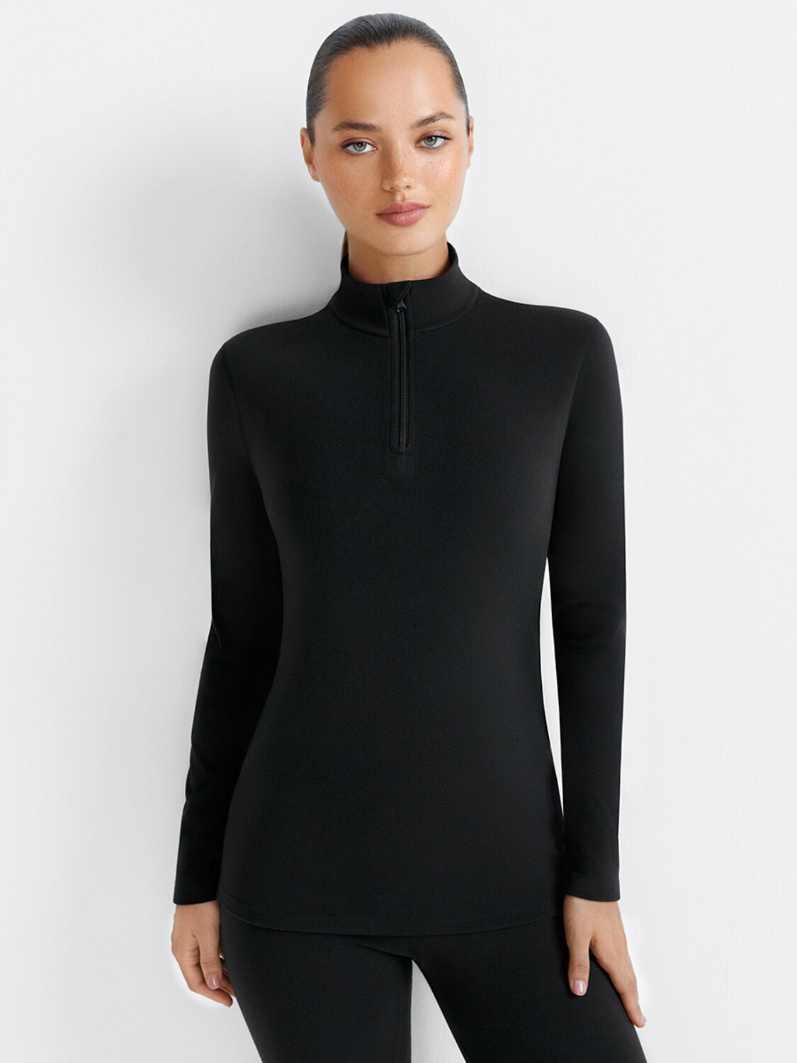 Omsa Лонгслив OmD 1622T PV Лонгслив стойка молния женский