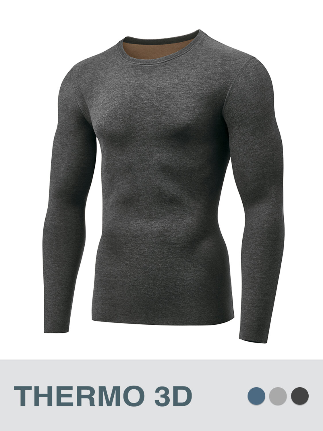 Omsa Лонгслив OmU 1613T 3D Лонгслив мужской