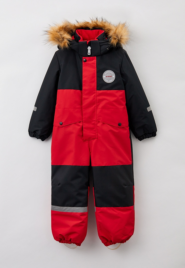 Комбинезон утепленный 23797-425 красный/черный