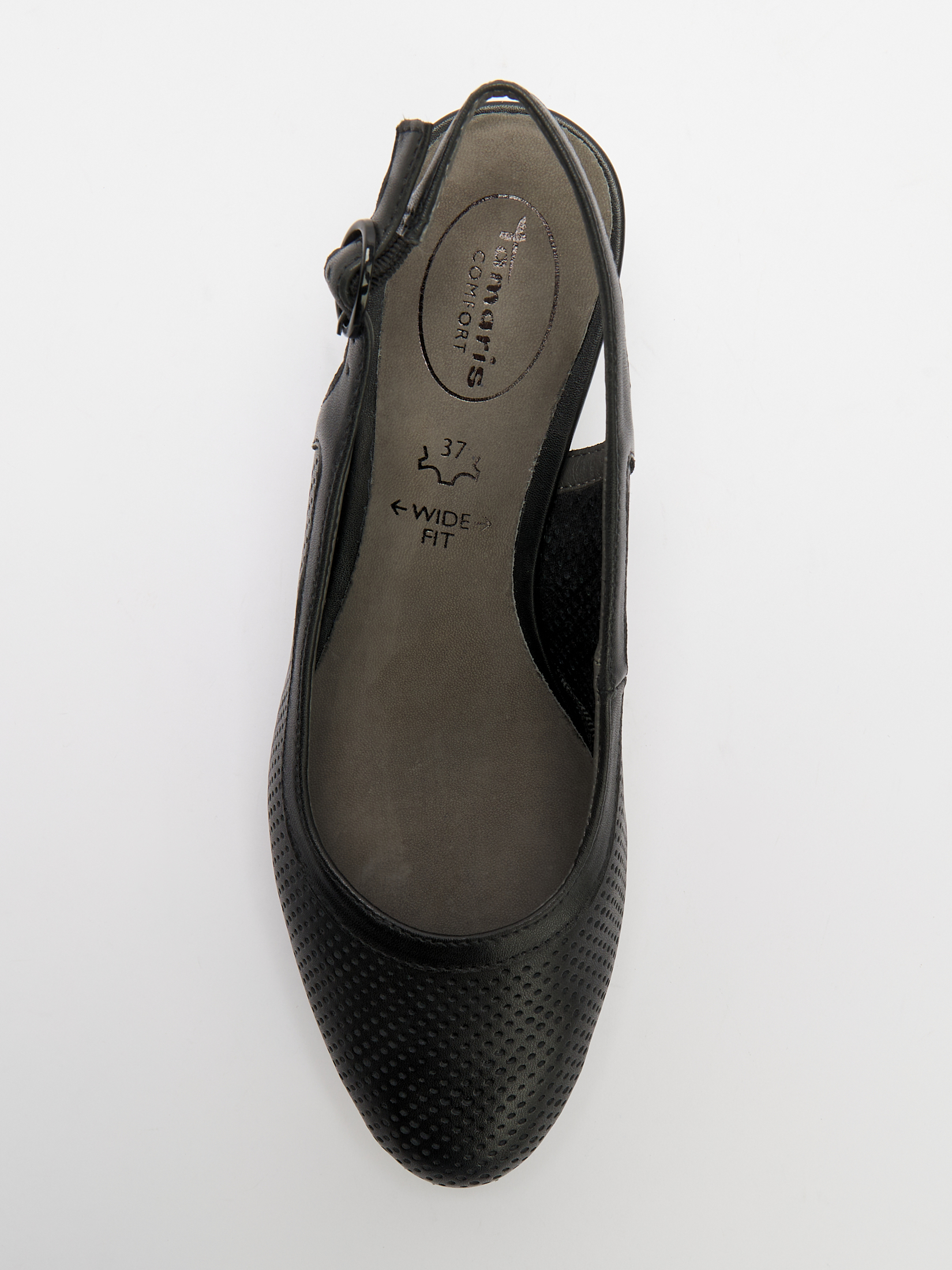 Женские туфли с открытой пяткой (слингбэк) TAMARIS COMFORT MEWE 4688135, черный
