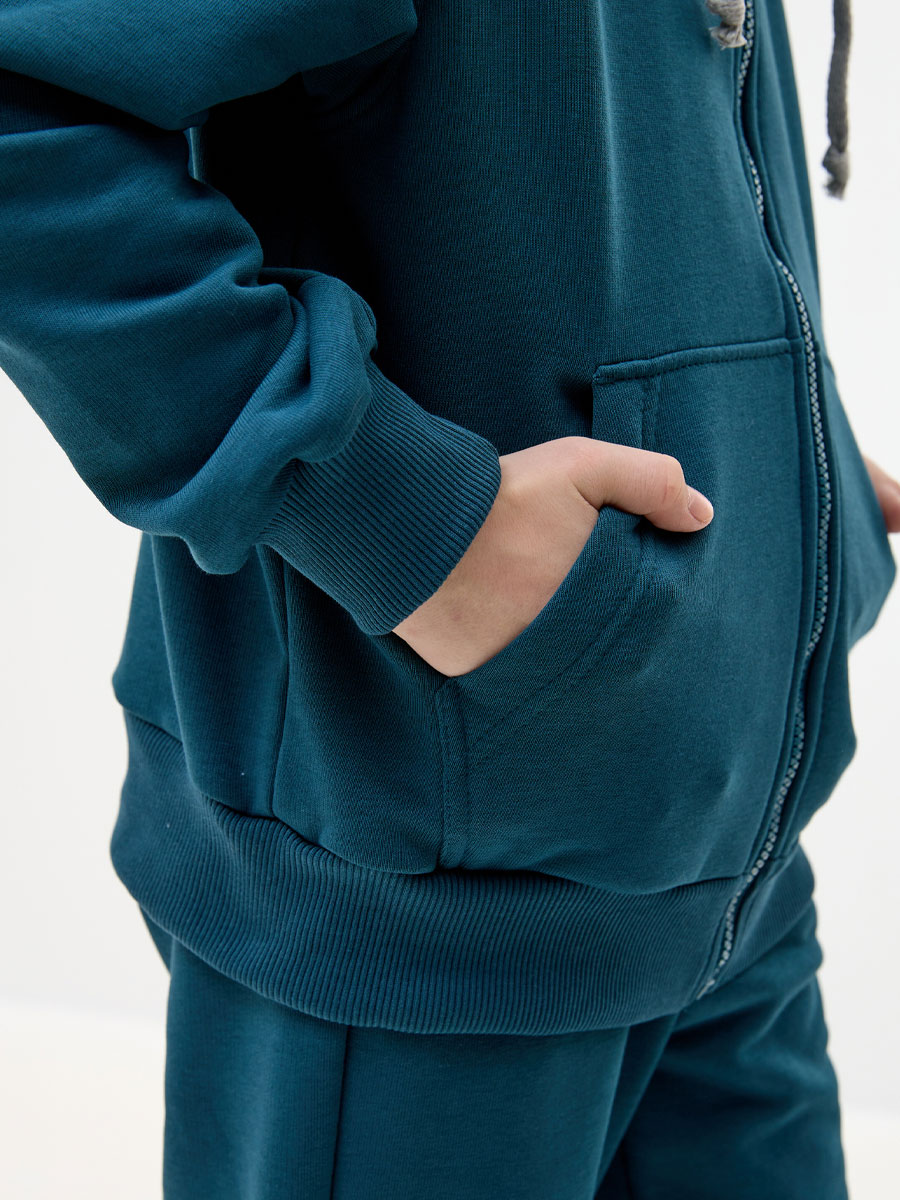 Костюм детский 24814-484 футер изумрудный