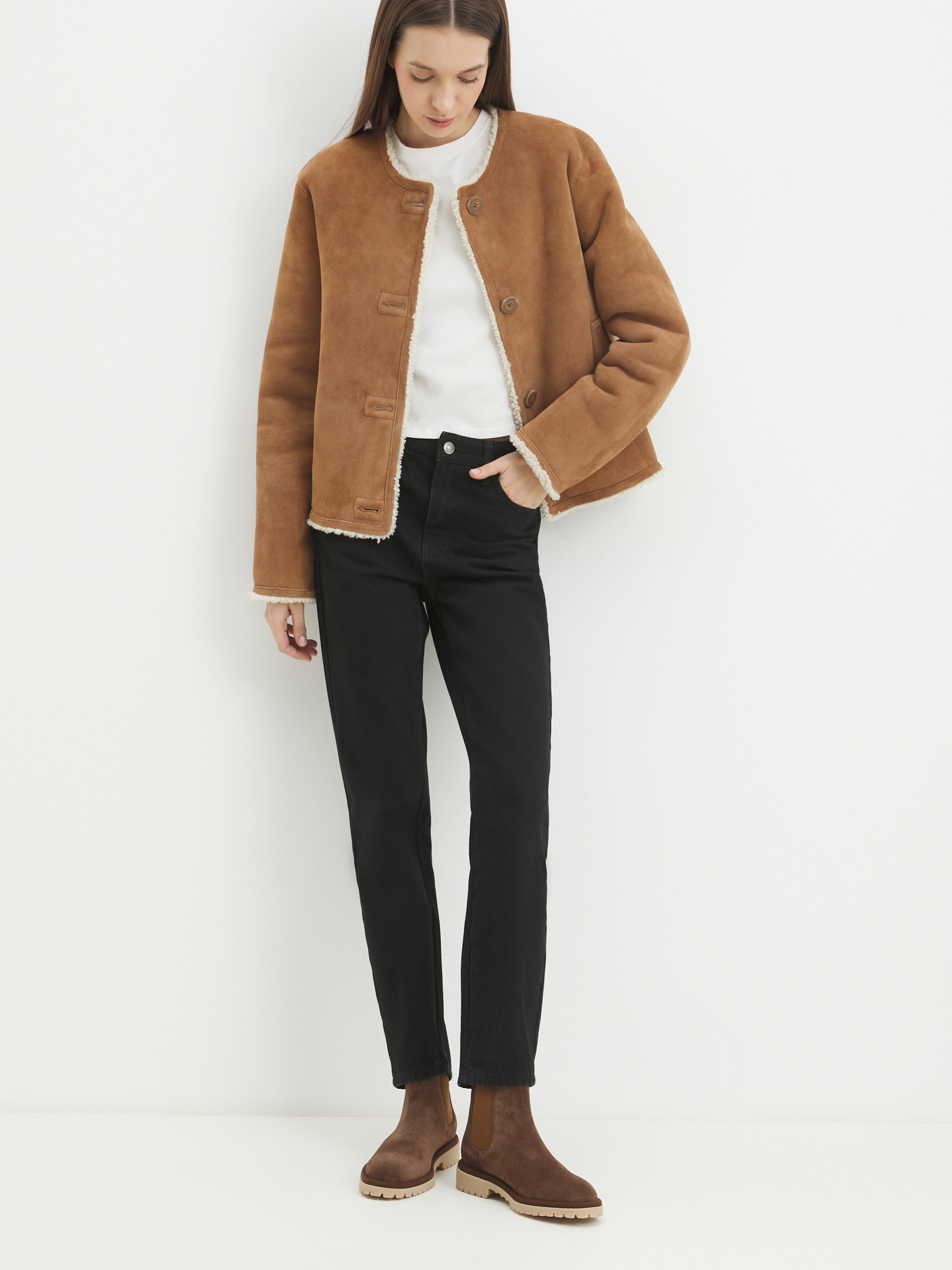 Женские челси TENDANCE 4325398, коричневый