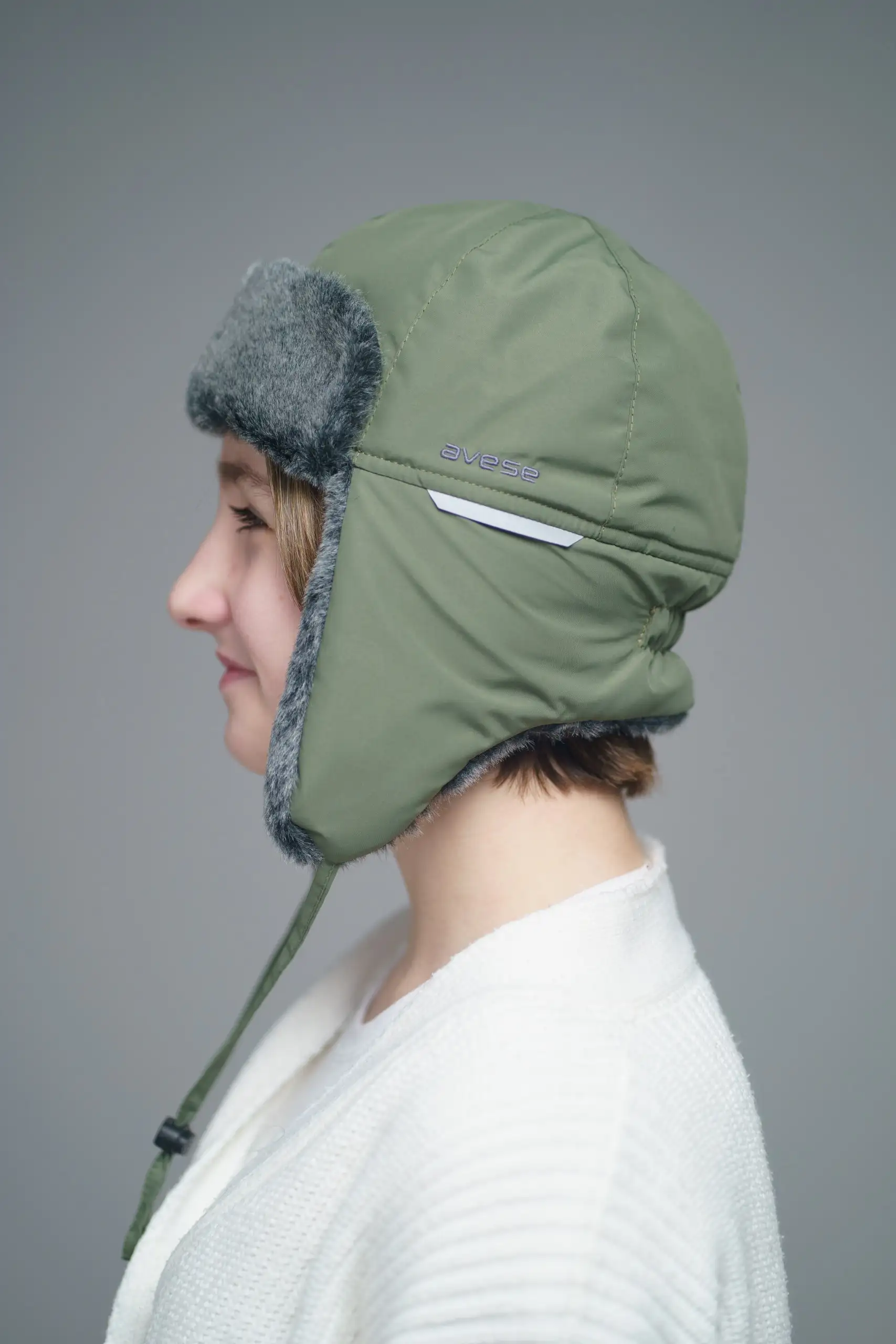 Шапка детская утепленная 23782-06 хаки