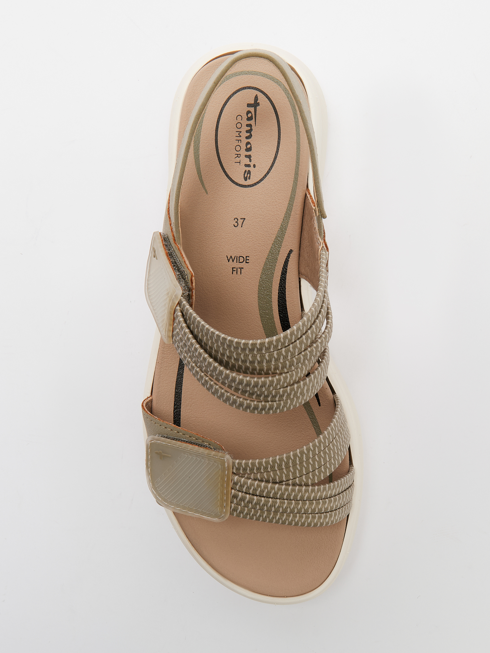 Женские сандалии TAMARIS COMFORT POLLY 4392844, серо-зеленый