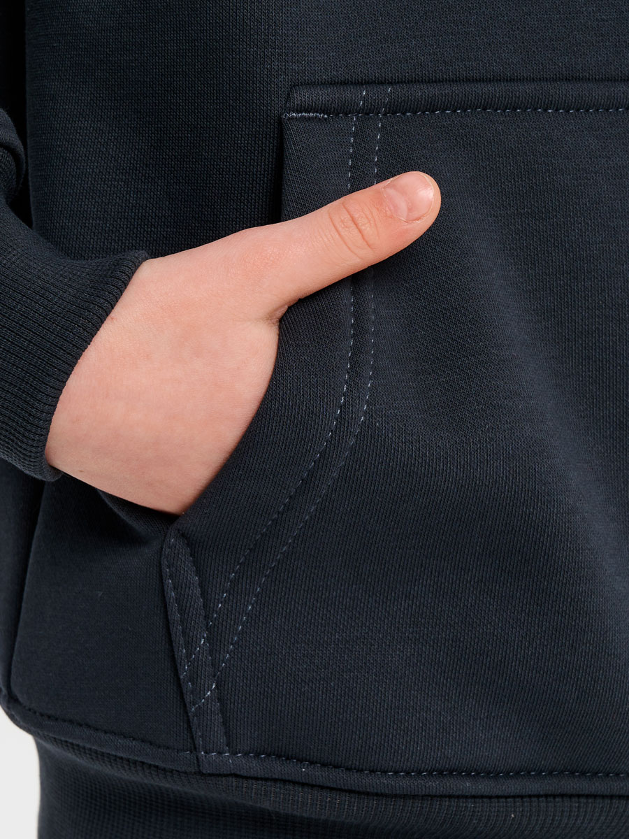 Толстовка детская 23834-449 футер графит