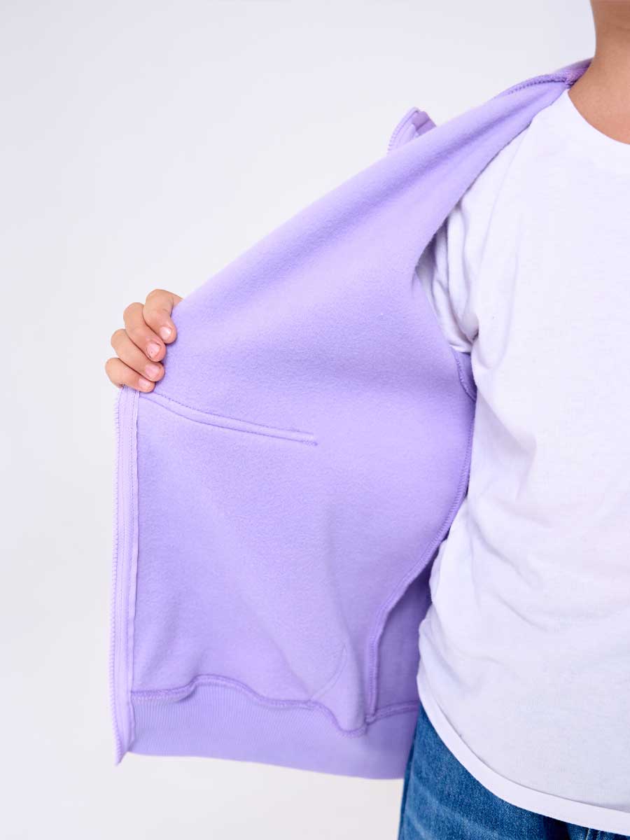 Толстовка детская 23834-449 футер лиловый