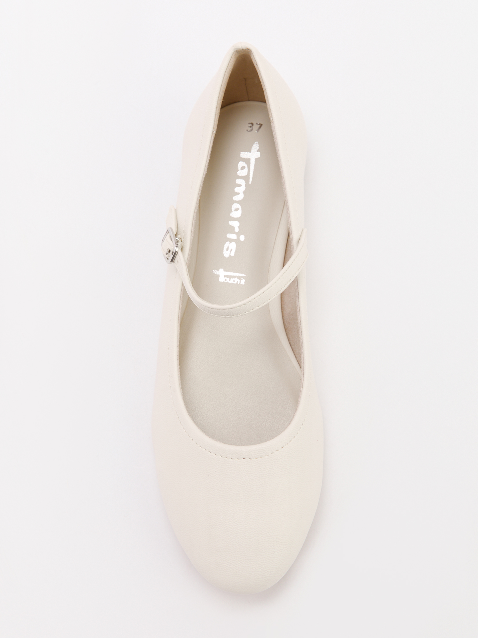Балетки мэри-джейн TAMARIS ANUTA 4317359, молочно-белый