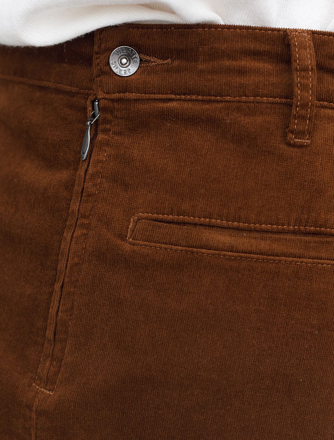 Юбка из эластичного микро-вельвета D26.200 светло-коричневый