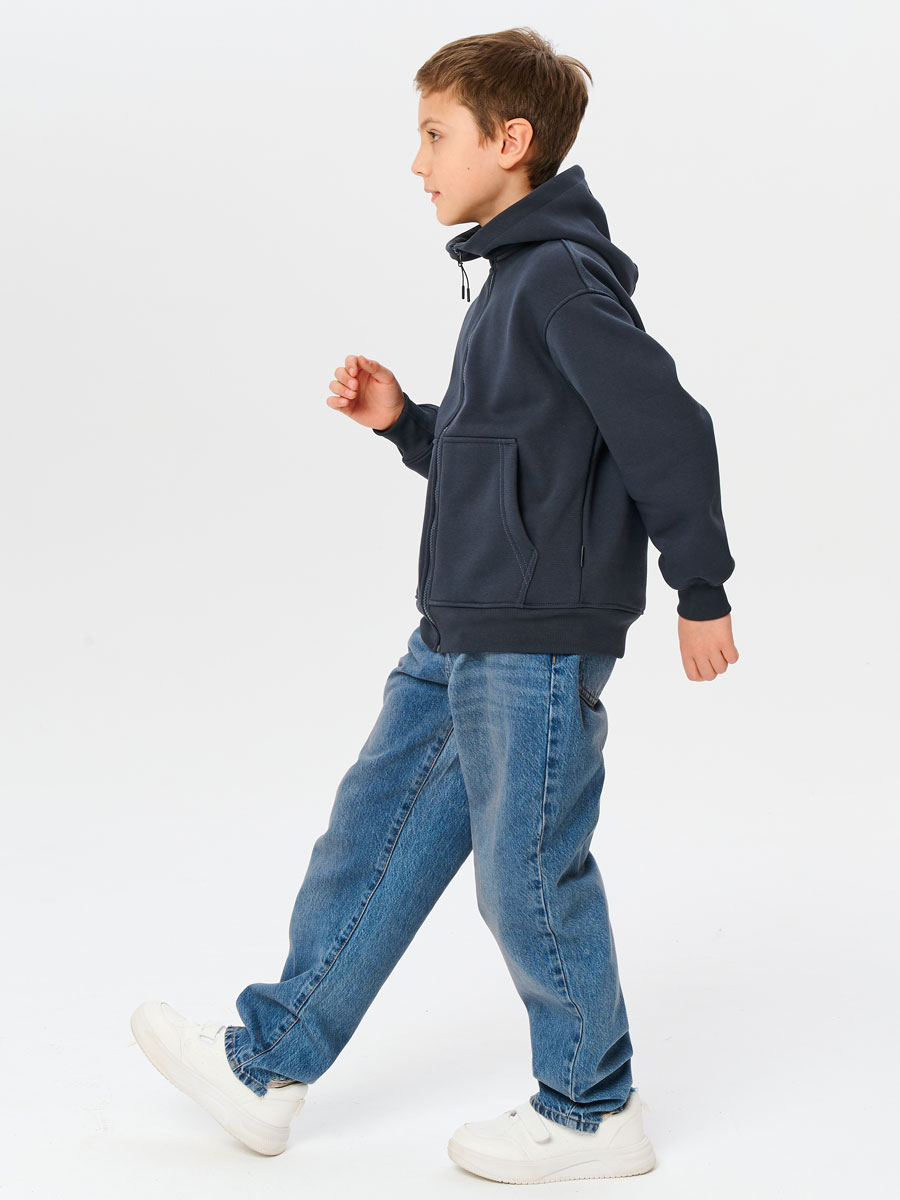 Толстовка детская 23834-449 футер графит