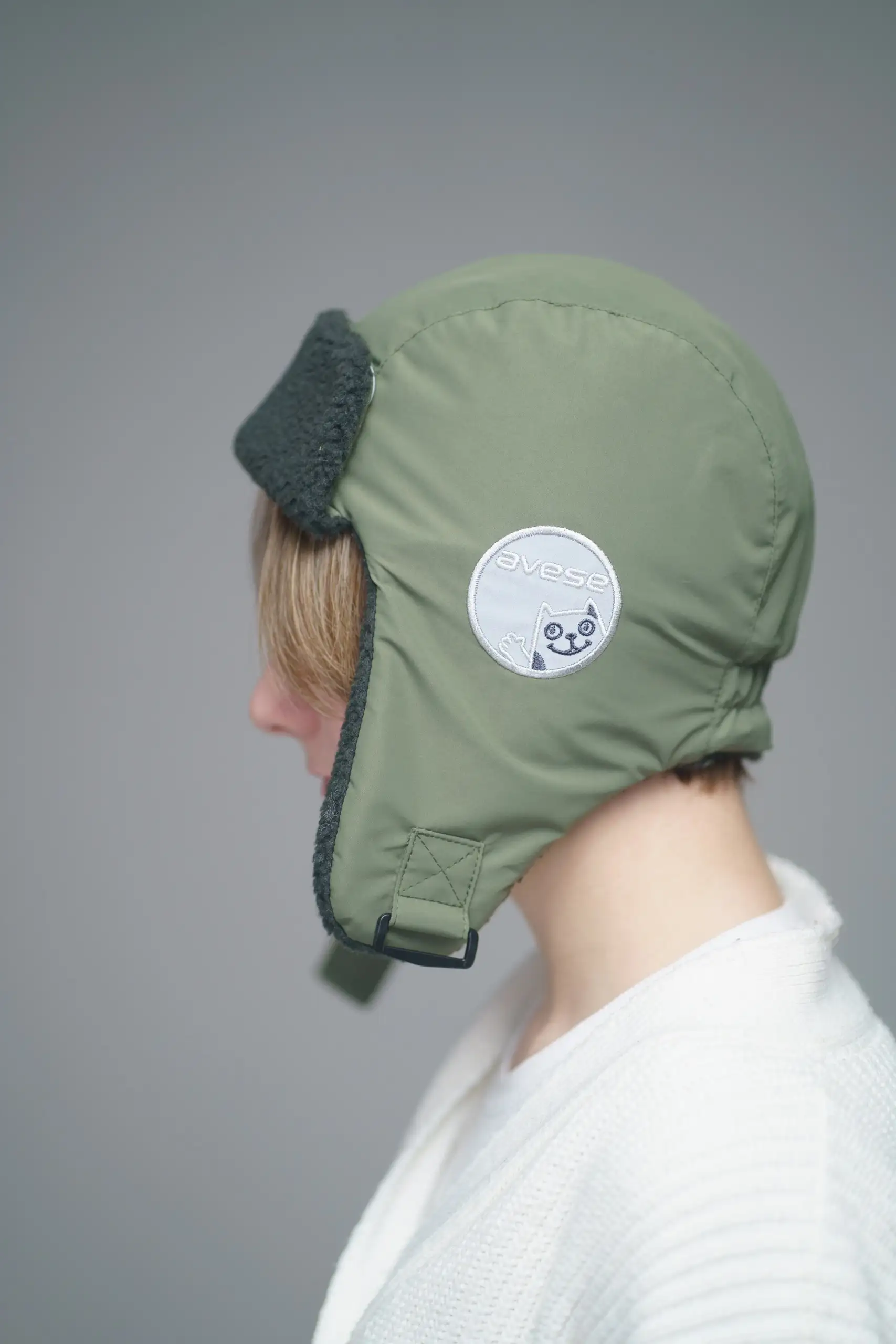 Шапка детская утепленная 23782-07 хаки