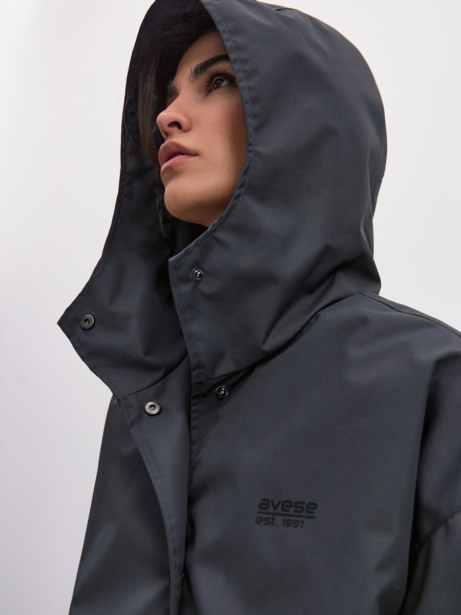 Плащ женский OVERSIZE 22271-389 темно-серый