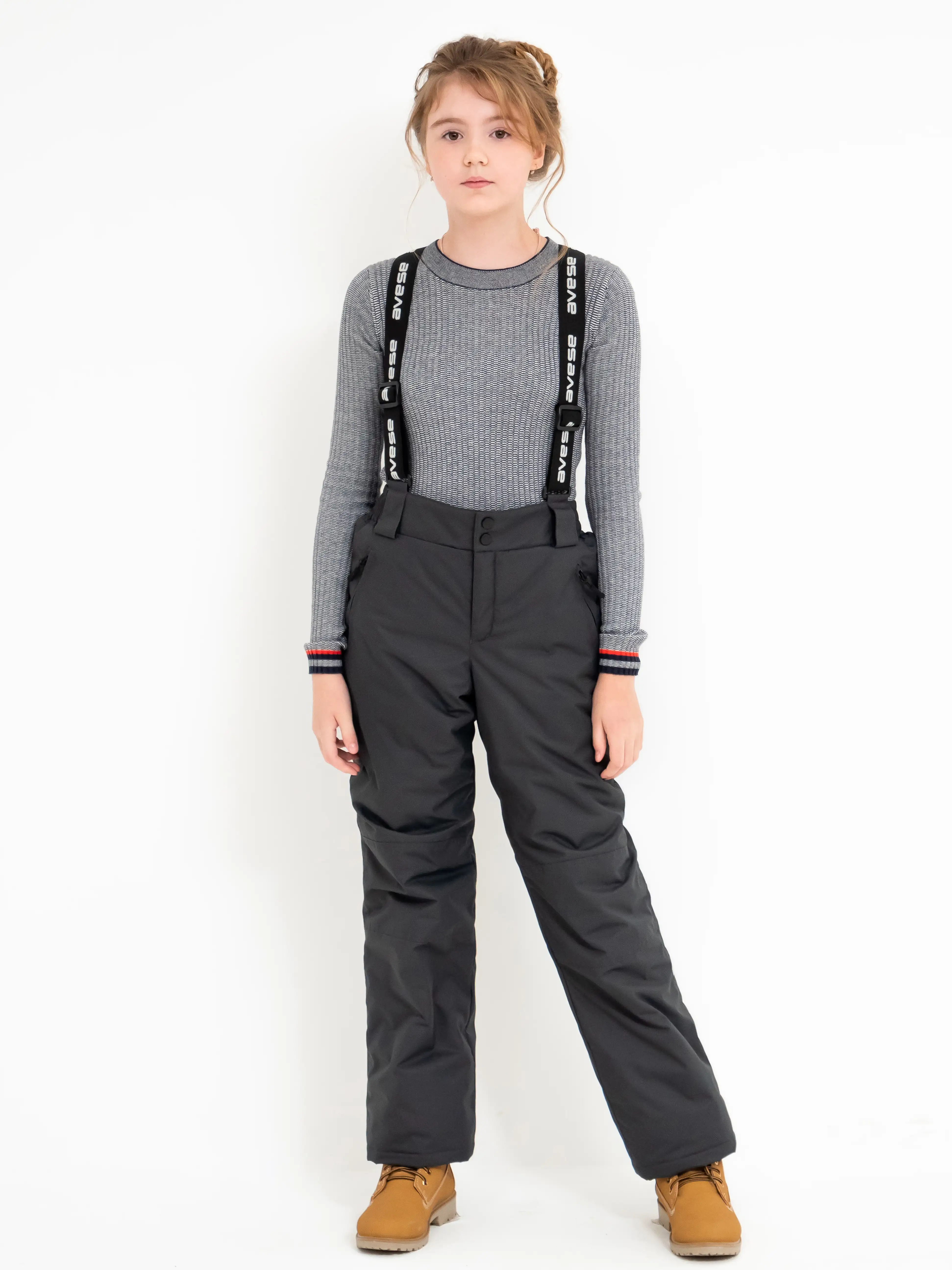 Брюки утепленные 20857-349 темно-серый