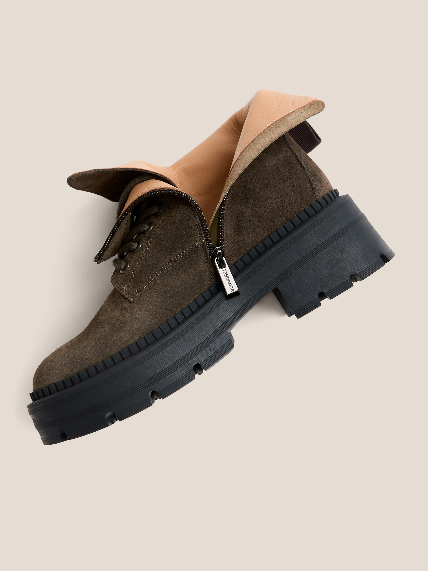 Женские ботинки TENDANCE 4539829, зелено-коричневый