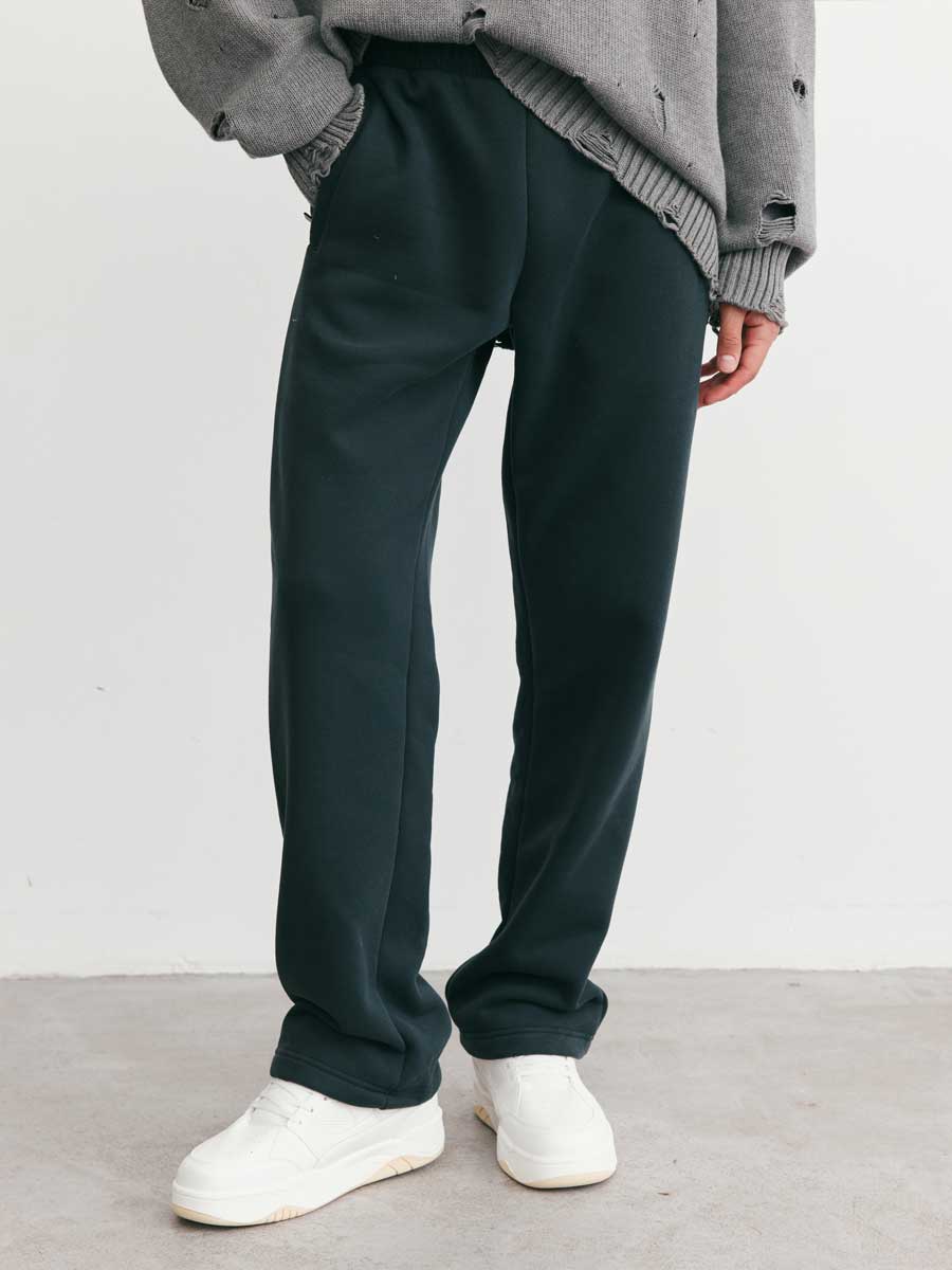 Брюки мужские 25154-511 футер темный мох