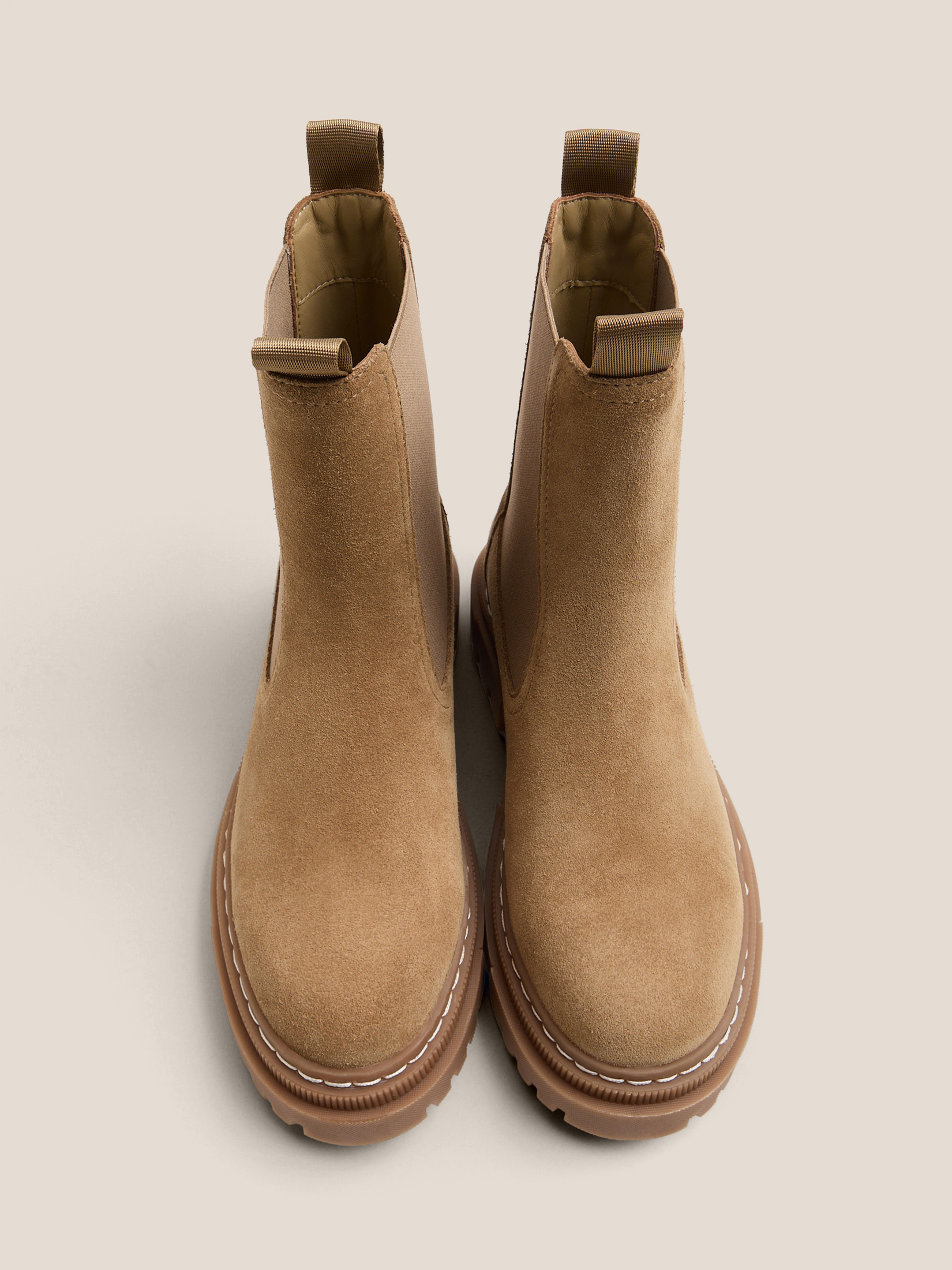 Женские челси TENDANCE 4710081, зелено-бежевый