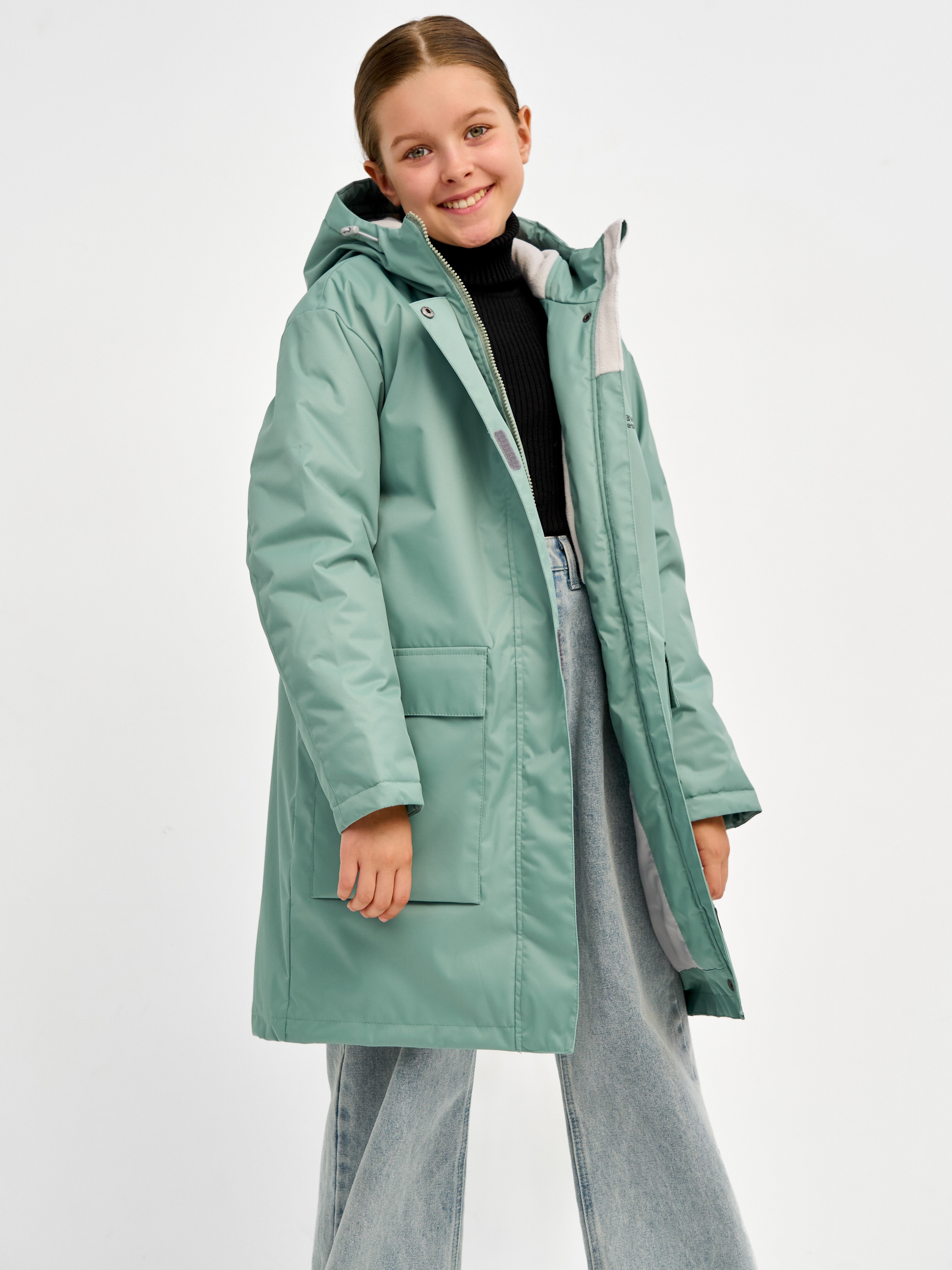 Куртка демисезонная 24672-466 серо-зеленый