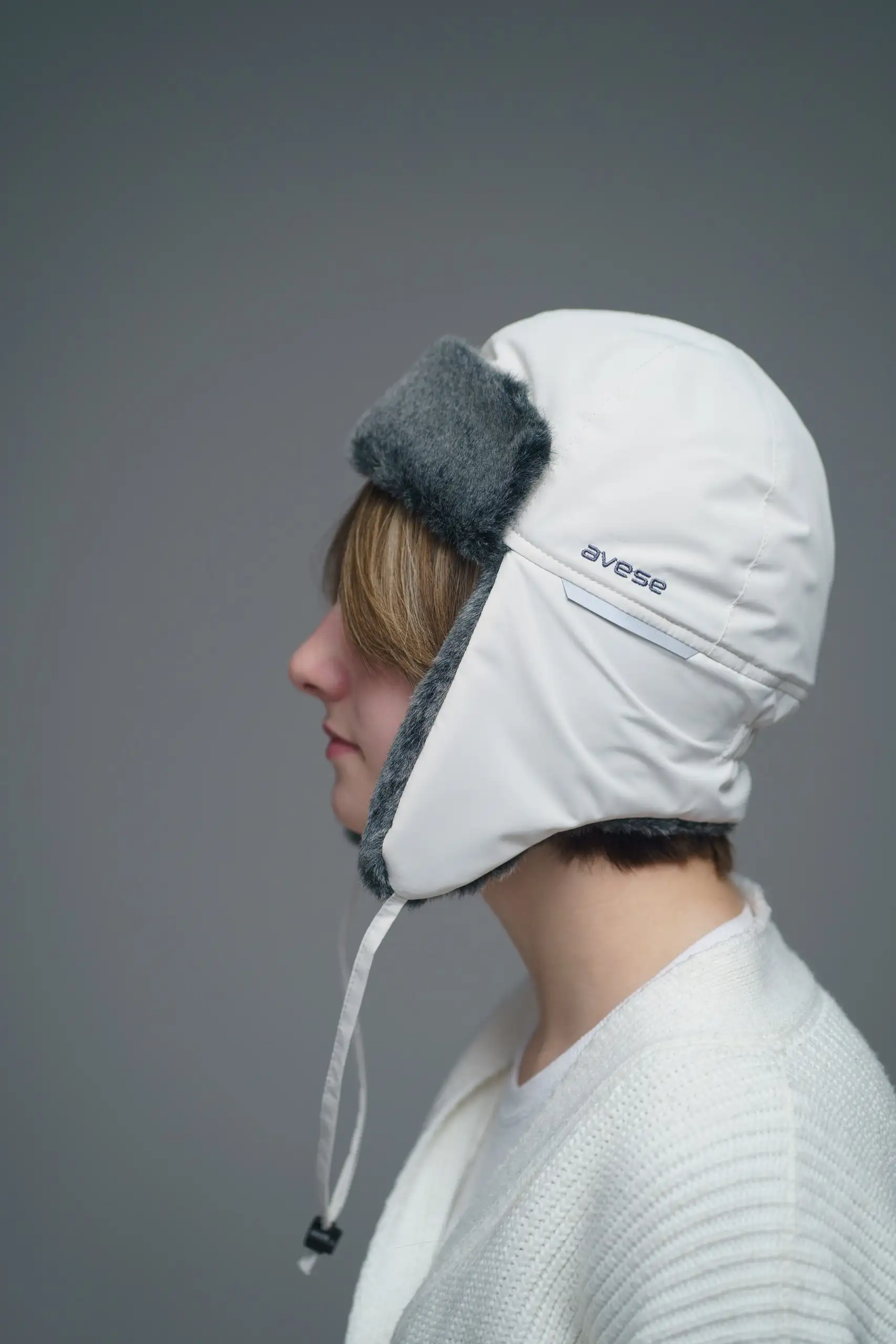 Шапка детская утепленная 23782-06 светло-серый