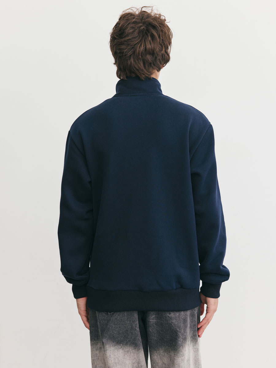 Толстовка мужская 25134-510 футер темно-синий