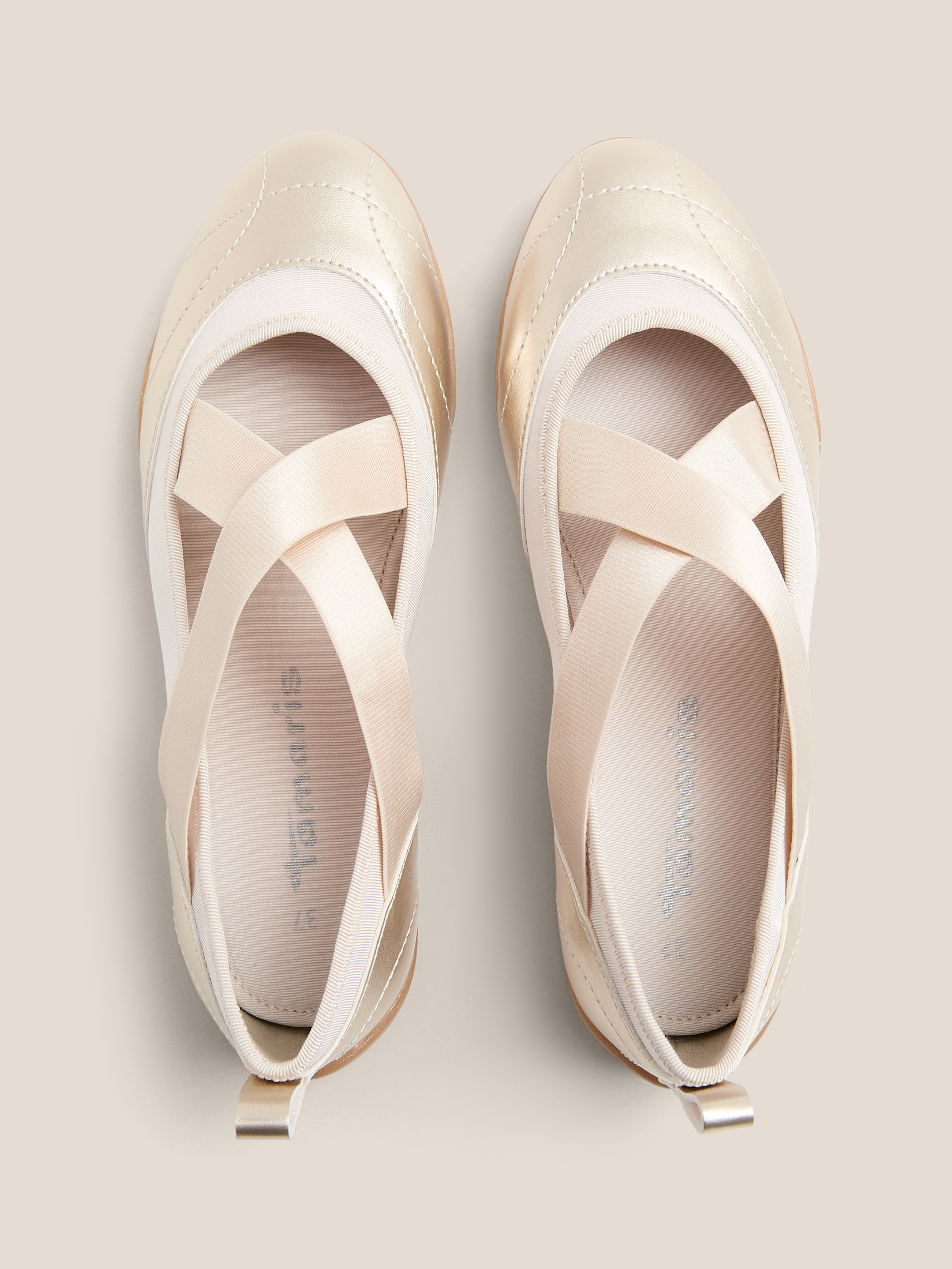 Балетки мэри-джейн TAMARIS ALENA 4560292, светло-бежевый