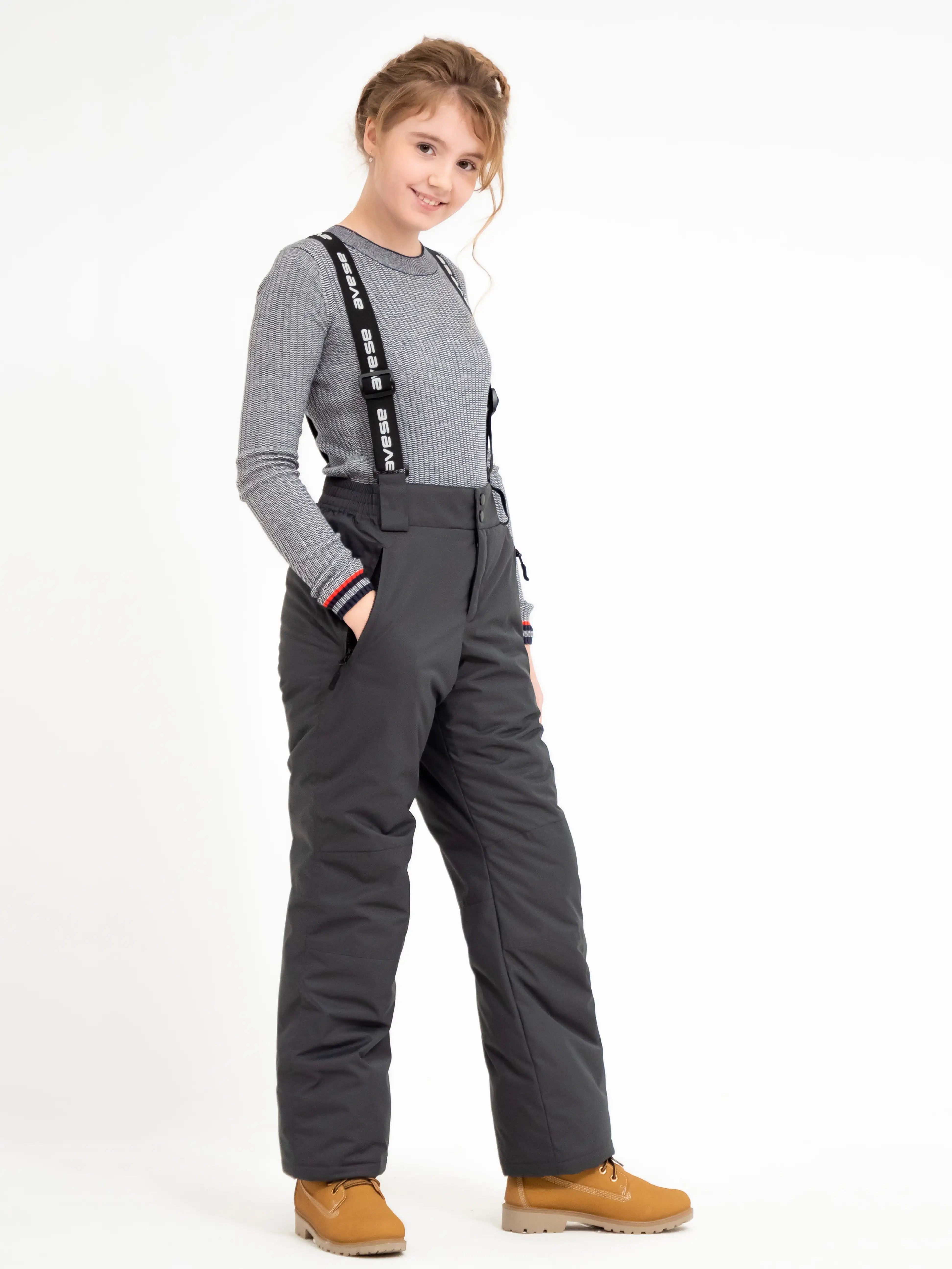 Брюки утепленные 20857-349 темно-серый