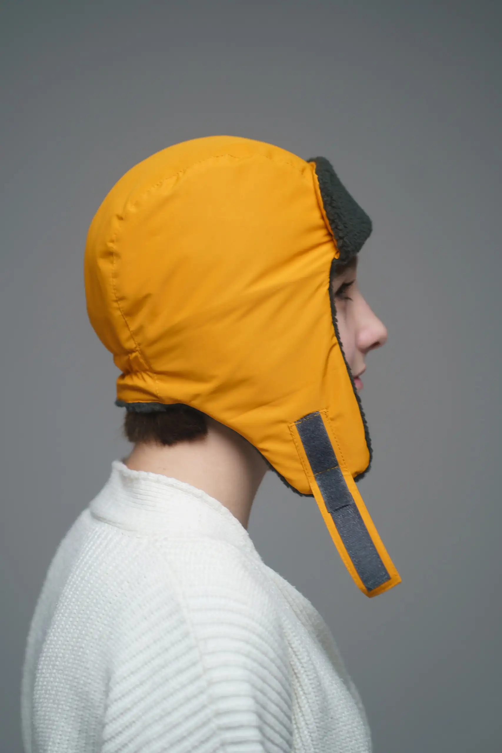 Шапка детская утепленная 23782-07 горчичный