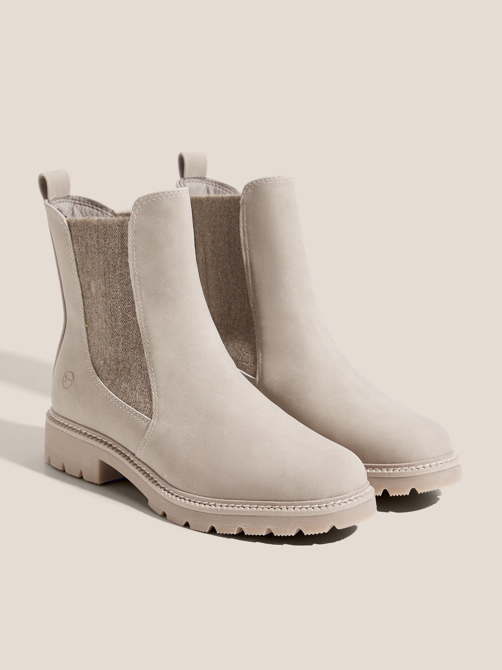 Женские челси TAMARIS TULSA 4646104, бежево-серый