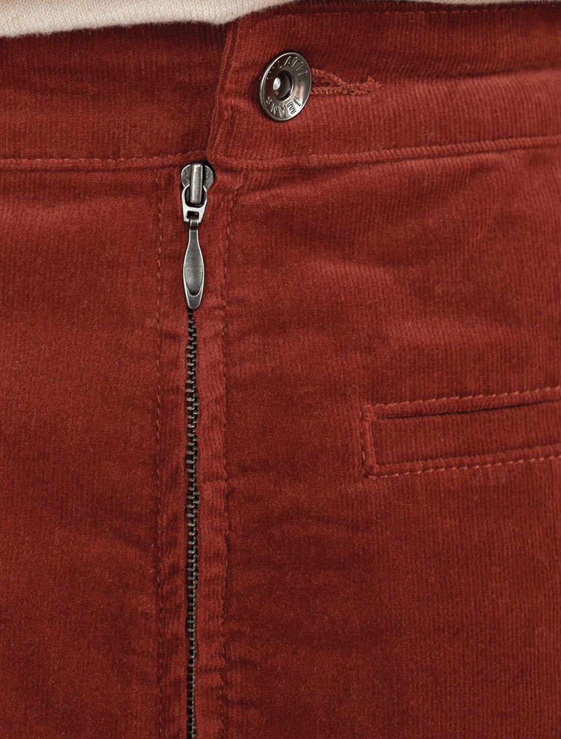 Юбка из эластичного микро-вельвета D26.200 терракотовый