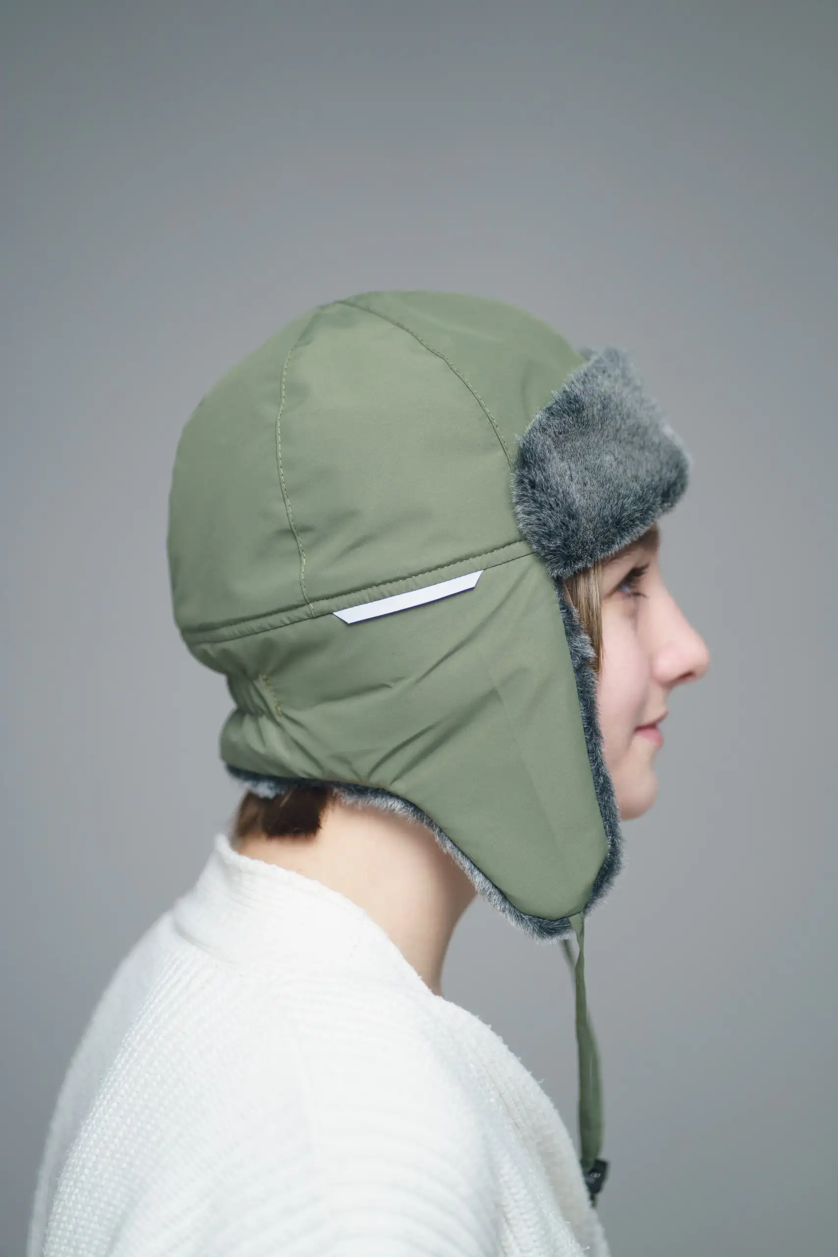 Шапка детская утепленная 23782-06 хаки