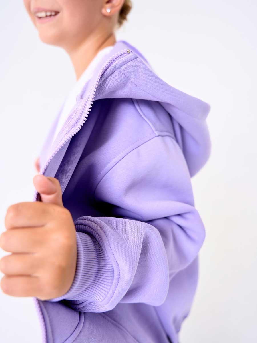 Толстовка детская 23834-449 футер лиловый