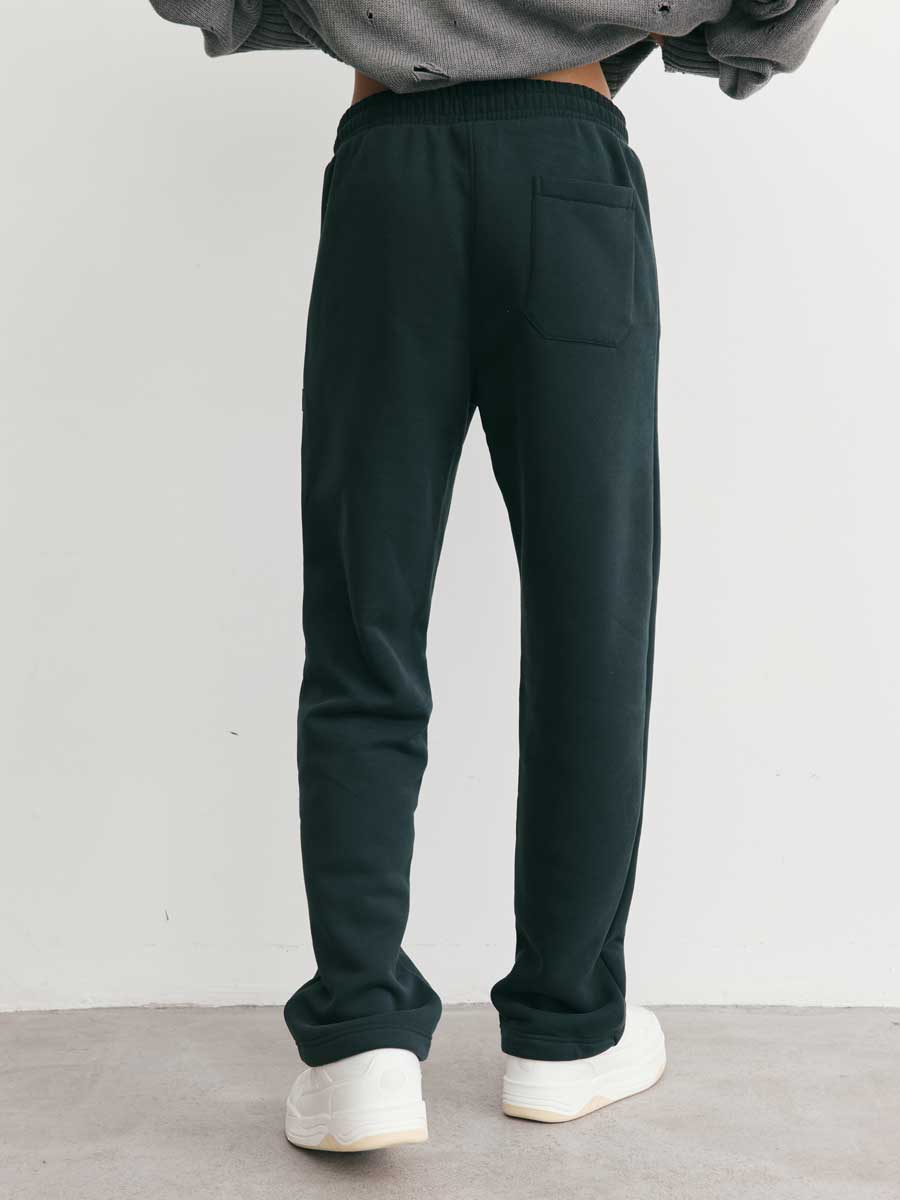 Брюки мужские 25154-511 футер темный мох