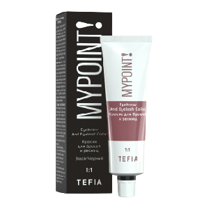 TEFIA Краска для бровей и ресниц черный / MYPOINT 25 мл