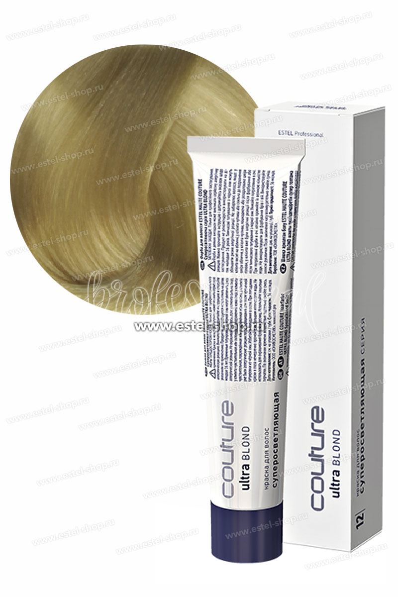 Estel Haute Couture Ultra Blond 12/31 Золотисто-пепельный блондин ультра 60 мл.