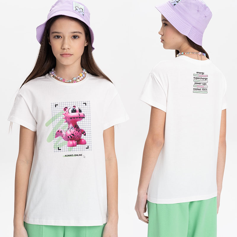 ст. цена620,8руб.! GFT3369/1 футболка для девочек (1 шт в кор.)