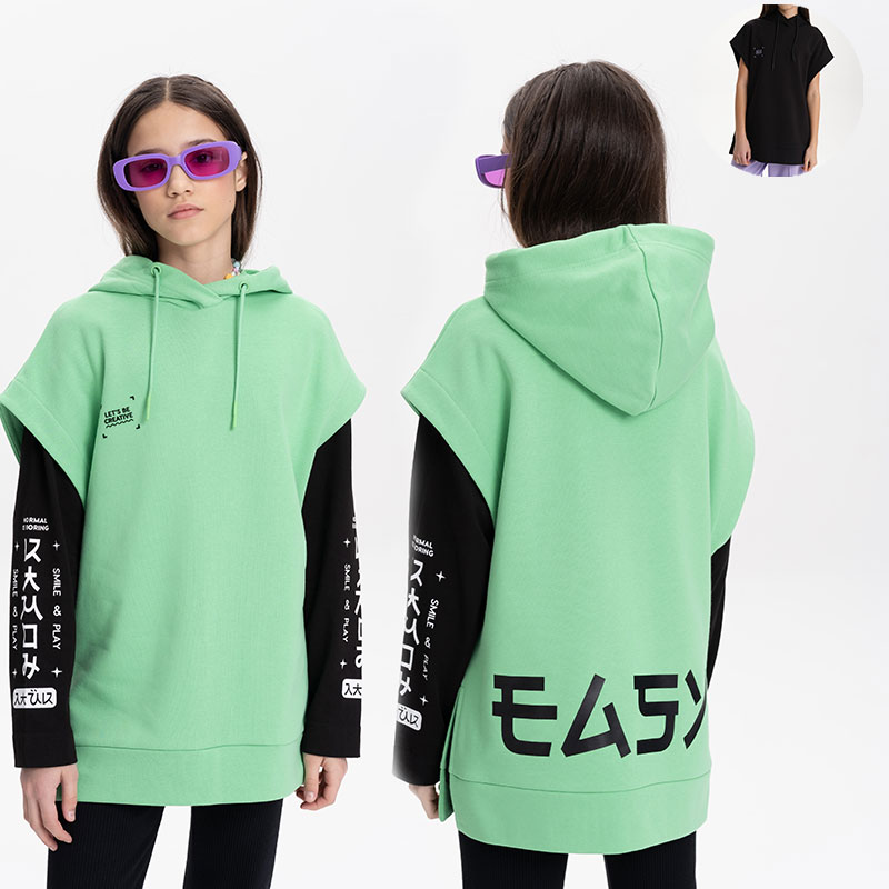 ст. цена1388,8руб.! GFNB3369 толстовка для девочек (1 шт в кор.)