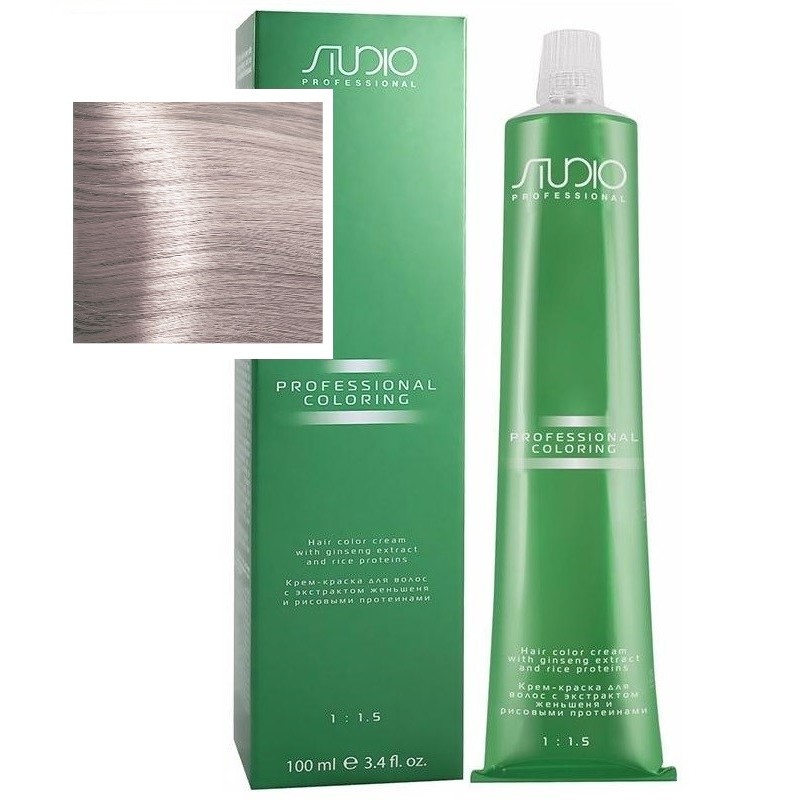 Крем-краска для волос Kapous Studio, 10.02s перламутровый блонд, 100мл