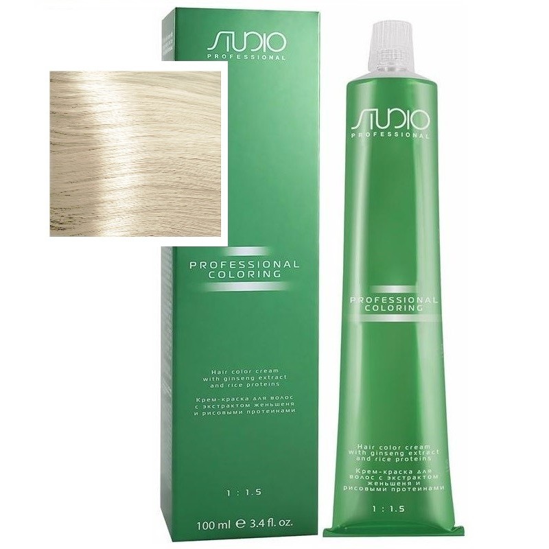 Крем-краска для волос Kapous Studio Женьшень/Рис, 902s суперосветляющий фиолетовый блонд, 100мл