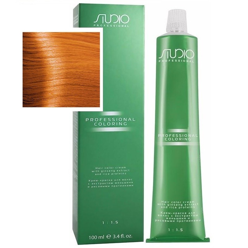 Крем-краска для волос Kapous Studio, 9.44s интенсивный очень светлый медный блонд, 100мл