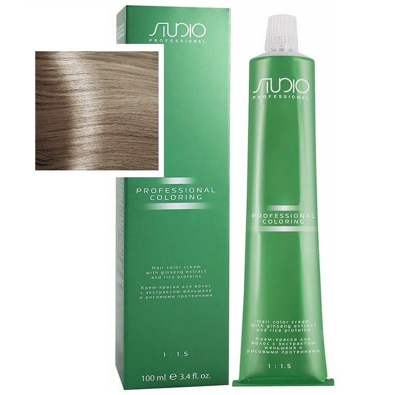 Крем-краска для волос Kapous Studio, 10.1s пепельно-платиновый блонд, 100мл