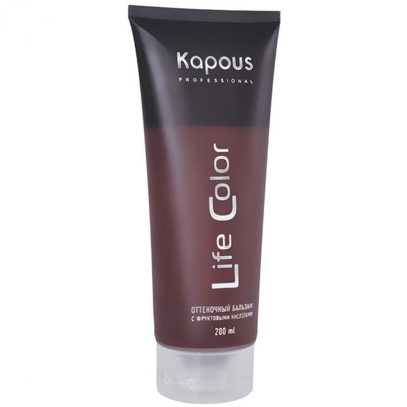 Бальзам оттеночный Life Color, тёмно-коричневый, 200мл