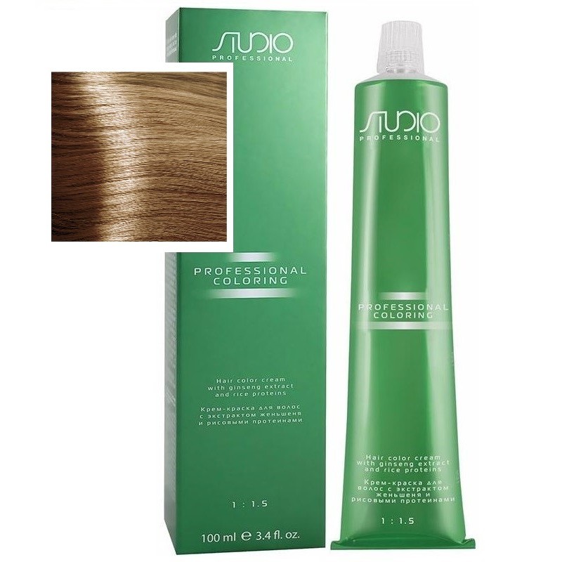 Крем-краска для волос Kapous Studio, 7.31s светлый табак, 100мл